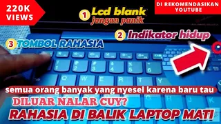 Mengatasi Layar Laptop Lenovo Gelap/Blank Tetapi Indikator Power Hidup 🔴 || Tonton Sampai Habis!