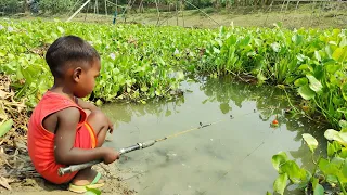 Best Hook fishing 2022✅|Smart Boy hunting fish by fish hook From beautiful nature🥰🥰Part-58