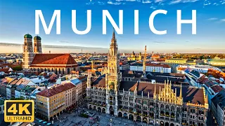 Munich, Germany 4k 🇩🇪 1 Hour Drone Aerial Relaxation Film ,Calming Music,Stunning and Relaxing Views