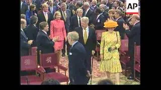 NETHERLANDS: PRESIDENT & HILLARY ARE CLINTON GUESTS OF QUEEN BEATRIX