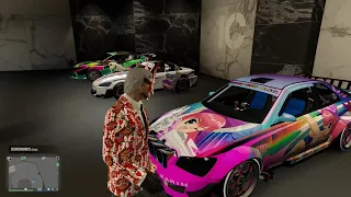 The ULTIMATE Anime Garage (Every Princess Robot Bubblegum Livery) - GTA Online: LS Drug Wars