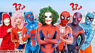 TEAM SPIDER-MAN VS Bad Guy JOKER || Hey Spider-man, JOKER really want to be a GOOD HERO?? + MORE