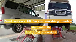 Best SCISSOR LIFT for CAR WASHING CENTRE. HYDRAULIC LIFT.