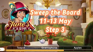 Sweep the Board secrets. Step 3. 11-13 May. June’s Journey game.