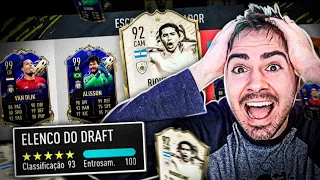 FINALMENTE!!! O NOVO ICON RIQUELME APARECEU E O 193 TAMBEM! FUT DRAFT FIFA 20