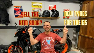 Swap the KTM 890R for a 2020 Triumph Speed Twin 1200? | The GS's Michelin Road 6's are toast!