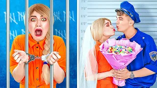 WEIRD WAYS TO SNEAK FOOD INTO HOME JAIL || Funny Prison Bride Situations & Tricks By 123 GO! FOOD