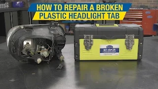 How to Repair Broken Plastic -  Headlight Repair - Hot Stapler Plastic Repair System - Eastwood