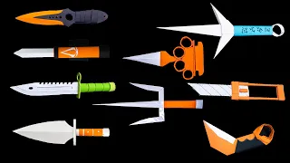 10 Basic ORIGAMI PAPER KNIFE ||  Paper ninja knife