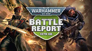 TRAITOR GUARD!! Astra Militarum vs Ultramarines Warhammer 40k 10th Edition Battle Report Ep 90