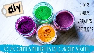 Cómo hacer colorantes naturales - vegetales en polvo 🥕