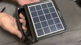 Portable Solar Panel Generator System USB Port with Flashlight Outdoor Emergency Lamp Lighting