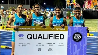 😱 Indian Women’s 4*400m Relay Team Qualified For Paris Olympics 2024…✈️ 🫡🇮🇳