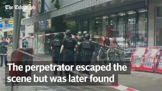 Tragic scenes in Hamburg