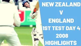Day 4: New Zealand V England | 1st Test 2008 | Highlights