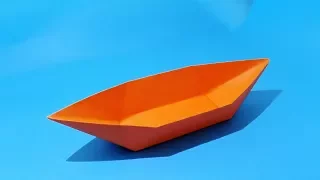 How to make a paper boat that floats - Origami boat.