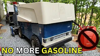 Converting A Zamboni Model 500 Ice Resurfacer From Gasoline Powered To Propane Powered