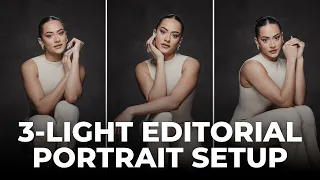 3-Light Setup for Flattering Editorial Portraits