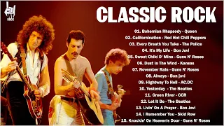 Classic Rock Greatest Hits 60's 70's 80's - Bon Jovi, Pink Floyd, Eagles, Queen, Def Leppard