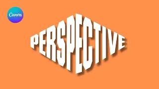 Perspective Text Effect - Canva Tutorial