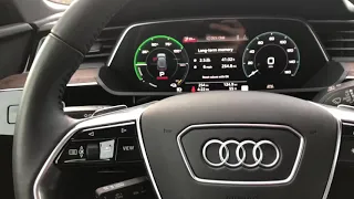 How to use the headlights in an Audi etron DM