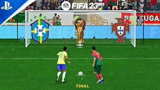 FIFA 23 NEYMAR VS RONALDO BRAZIL VS PORTUGAL PENALTY SHOOTOUT WORLD CUP FINAL
