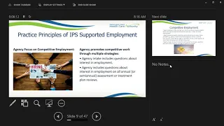 Supported Employment Supervisor Employment Specialist   IPS Overview   Tools for IP