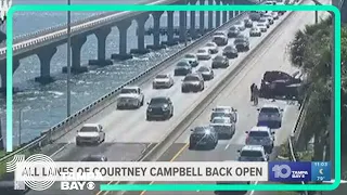 All lanes back open on County Campbell Causeway after serious crash