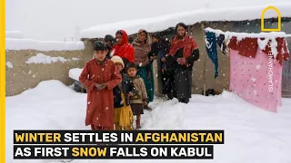 Winter settles in Afghanistan as first snow falls on Kabul