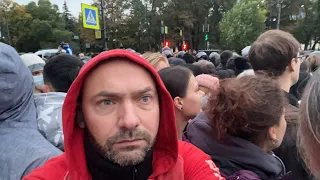 Митинг против мобилизации в России. 21 сентября 2022 Санкт-Петербург. ОМОН против мирных граждан.