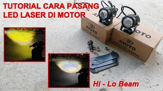 Tutorial Cara Pasang LED Laser Mini D2 Di Motor