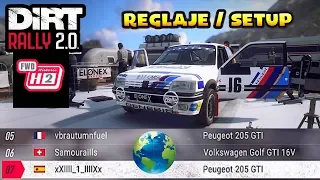 Dirt Rally 2.0 - Reglaje: Peugeot 205 GTI (H2 fwd) [Setup]