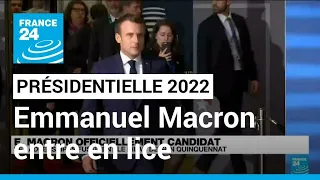 Présidentielle 2022 : l'entrée en lice d'Emmanuel Macron lance la course à l'Élysée