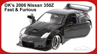 Fast & Furious D.K.'s 2006 Nissan 350Z Hard Top, Gray - JADA 97219 - 1/24 Scale Diecast Car