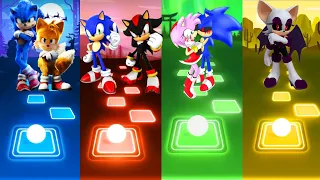 Sonic Tails Hedgehog Vs Sonic Shadow Sonic Amy Exe Vs Rough Exe Tiles Hop