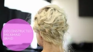 Deconstructed Milkmaid Braid - From Nicole Miller NYFW 2014 Spring Collection