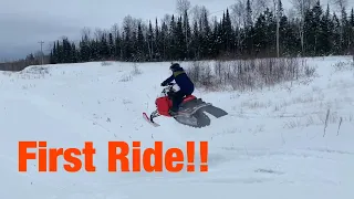 Polaris IQR600 Rebuild & First Ride!