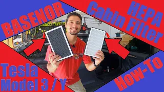 BASENOR Tesla HEPA Cabin Air Filter | Tesla Model 3 / Y | How To Change Out Your Cabin Air Filter