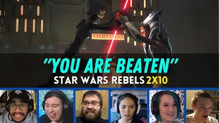 Reactors Reaction to AHSOKA TANO VS INQUISITORS | Star Wars REBELS 2x10 | THE FUTURE OF THE FORCE