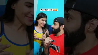 Tricky Sawal with girlfriend 😜🤣 #shorts #viral #comedy #couplegoals #couple #trending #prank