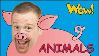 Farm Animals for Kids + MORE | Steve and Maggie with Animals | English Stories from Wow English TV