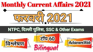 Monthly Current Affairs February 2021 | Monthly Current Affairs 2021