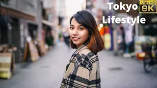Tokyo lifestyle 8k HDR 60FPS • Relaxing Music for stress relief 8K TV 60 FPS DEMO | MRTRAVEL