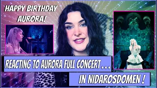 REACTING TO AURORA Full Concert In Nidarosdomen HAPPY BIRTHDAY AURORA !