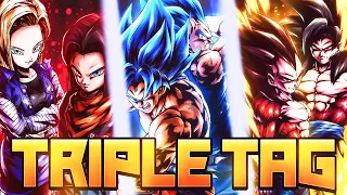 EVERY COLOR IS COVERED! THE TRIPLE LF TAG SWITCH TEAM IS BORN! (Dragon Ball Legends)