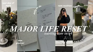 MAJOR LIFE RESET: last day of work, new planner, creating healthy fall habits & starting fresh