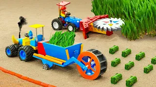 Diy tractor making mini Grass Cutting Saw Blade | diy mini Feed Rolling Machine for Cow | HP Mini