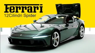 New Ferrari 12Cilindri Spider Top Operation