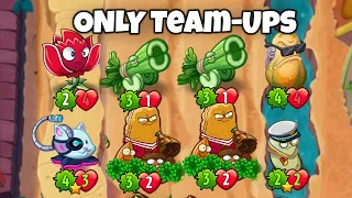 Team-Up Plants ONLY Challenge In PvZ Heroes