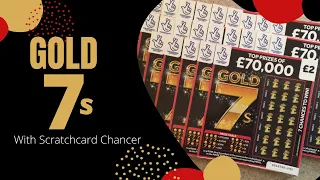 Gold 7s ⭐️ £2 scratch cards today ⭐️ with Scratchcard Chancer ⭐️ National Lottery uk ⭐️